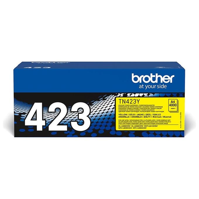 foto del prodotto brother tn423y toner giallo 4.000pg per hl-l8260cdw-l8360cdw-dcp-l8410cdw mfc-l8690cdw-l8900cdw