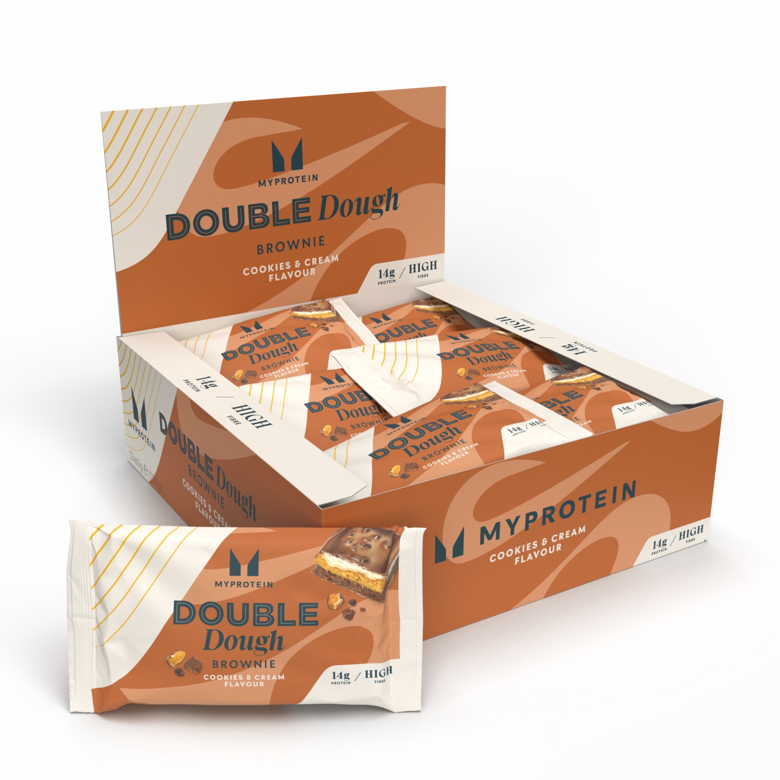 foto del prodotto brownie con doppio impasto 12 x 60g biscotti e crema