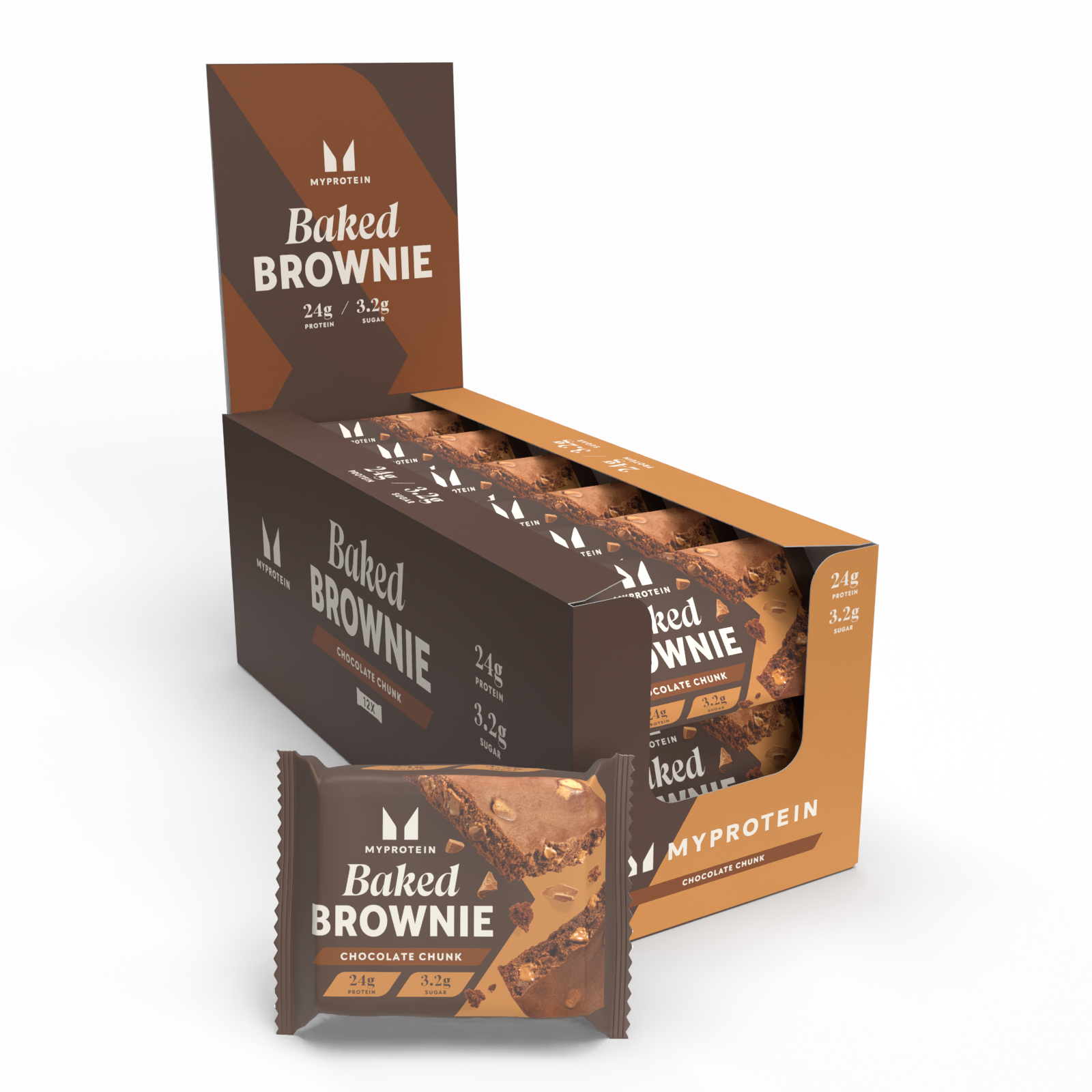 foto del prodotto brownie proteico 12 x 75g chocolate chunk