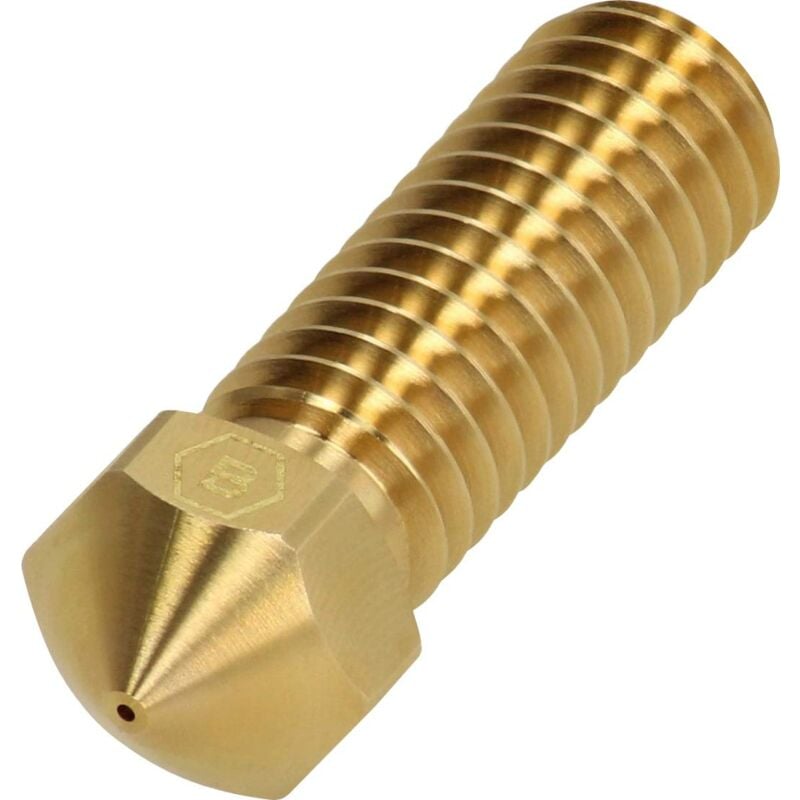foto del prodotto brozzl volcano ugello in ottone 0,6 mm diametro per stampanti 3d