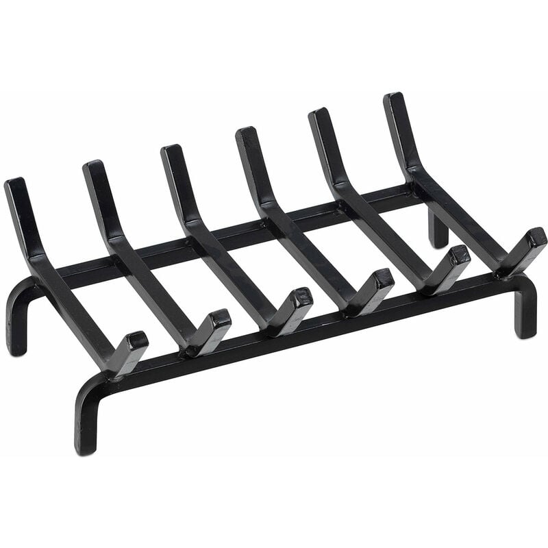 foto del prodotto brucialegna braciere per stufa 40x25 cm in ferro belfer 900 e nero