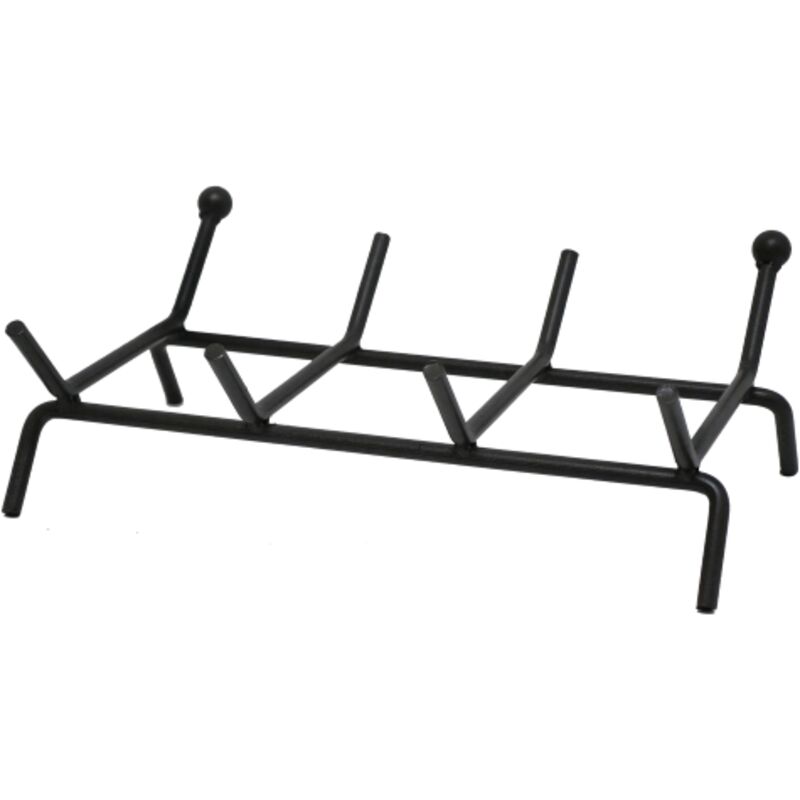foto del prodotto brucialegna in acciaio verniciato per camino cm 40x35 sezione mm12x12 sostegno per legna