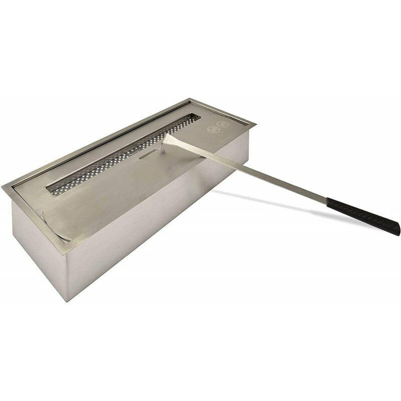 foto del prodotto bruciatore a bioetanolo per camini 45x18,7x9,5 cm 3,5l in acciaio inox