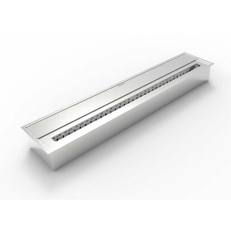 foto del prodotto bruciatore a bioetanolo per camini 91,5x18,7xh9,5 cm 7l in acciaio inox