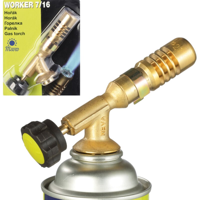 foto del prodotto bruciatore a gas per cartucce pb con valvola 7 16 worker 1,8kw