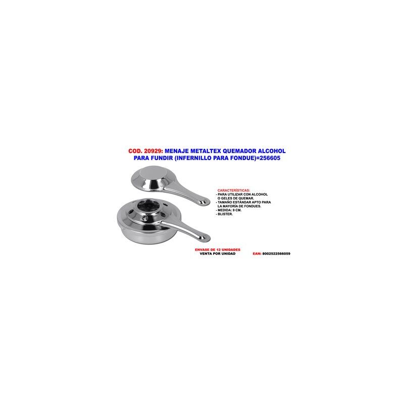 foto del prodotto bruciatore ad alcool infernale metaltex 256605000