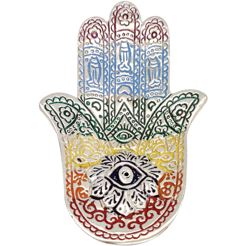 foto del prodotto bruciatore di incenso mano di fatima - accessorio decorativo indiano