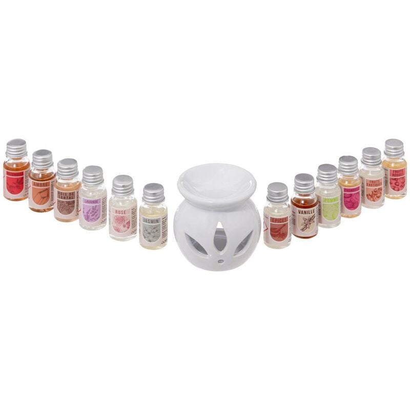 foto del prodotto bruciatore di profumo con 12 oli trasparenti 10ml atmosphera cr ateur d'int rieur