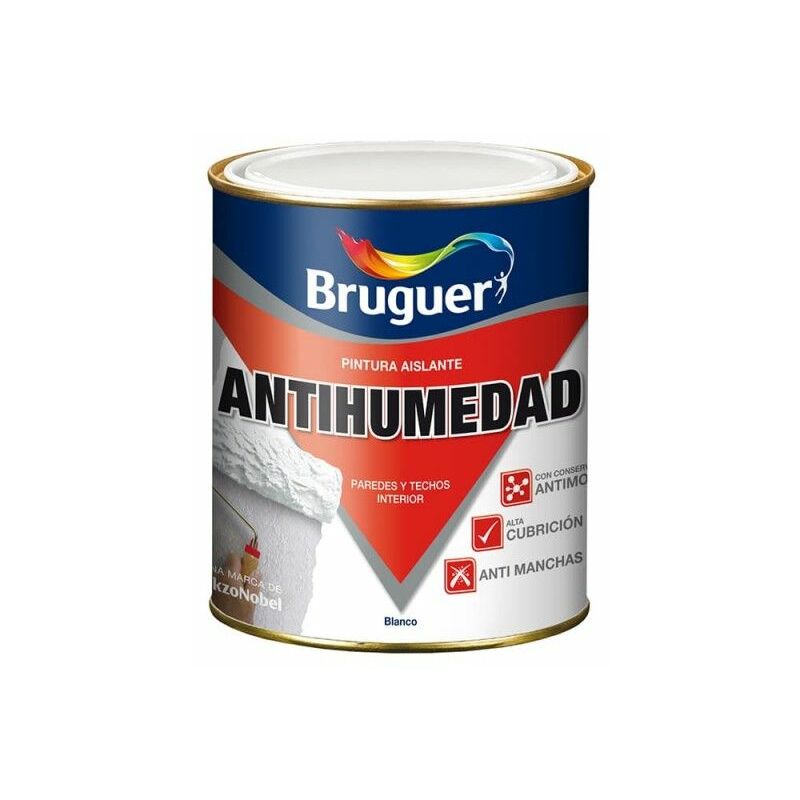 foto del prodotto bruguer vernice antiumidit bianca opaca 0,750 l 5056558