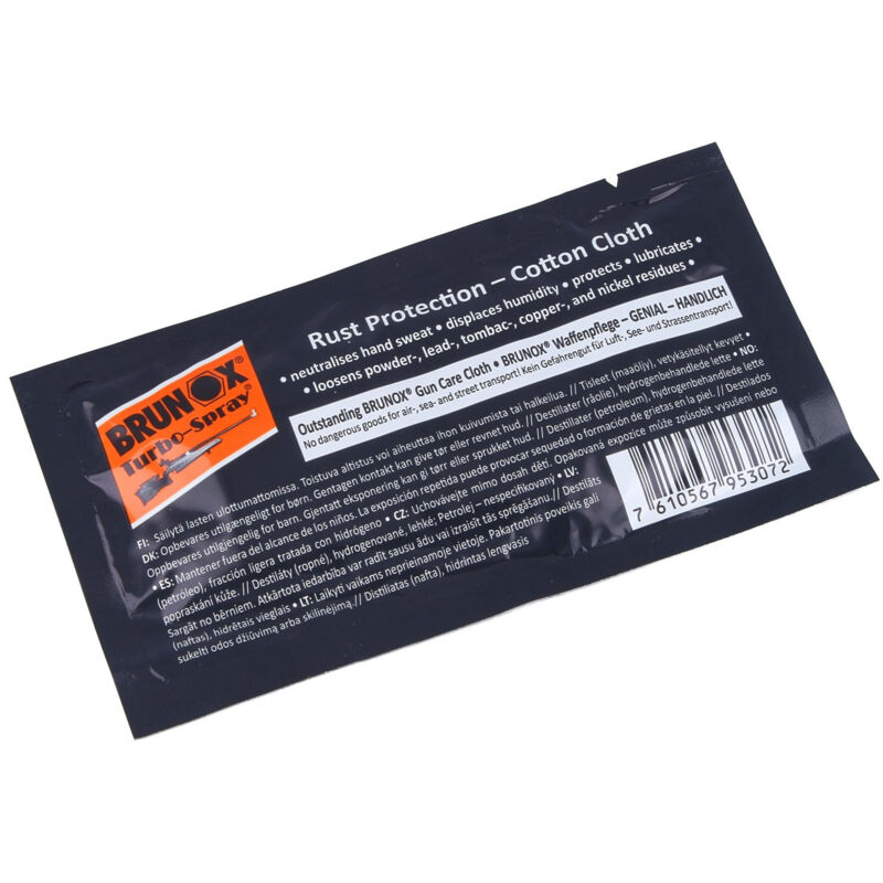 foto del prodotto brunox bt99 panno in cotone per cura armi 18x20cm protezione ruggine