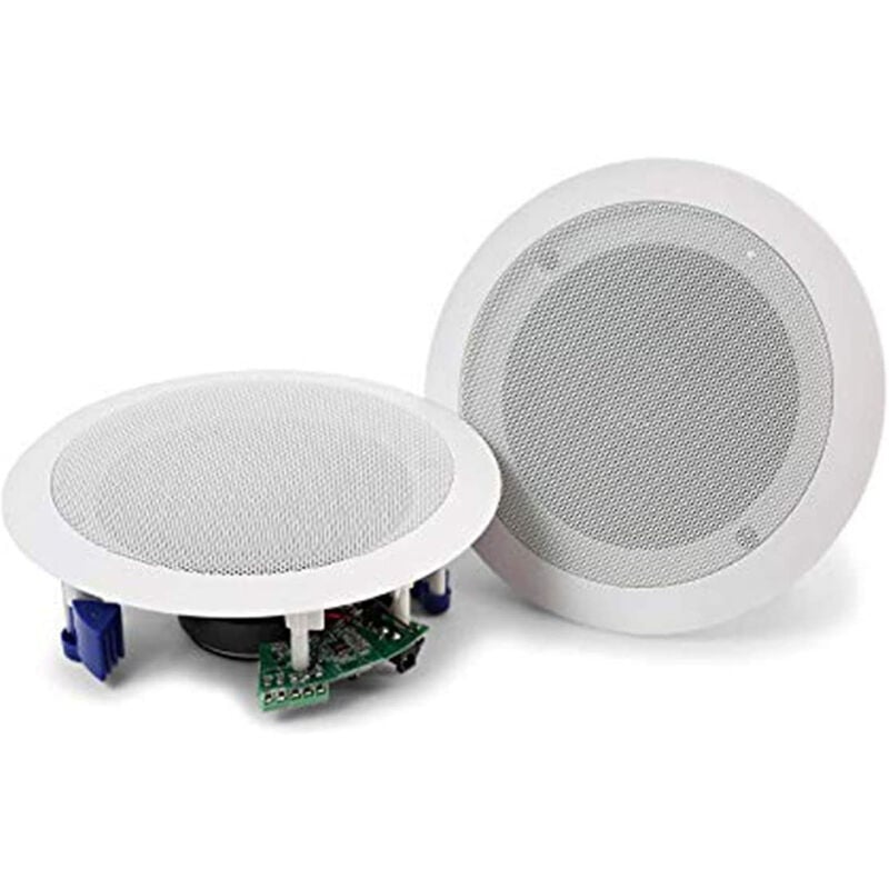 foto del prodotto bs coppia casse altoparlante audio bluetooth soffitto incasso casa 20w p8055