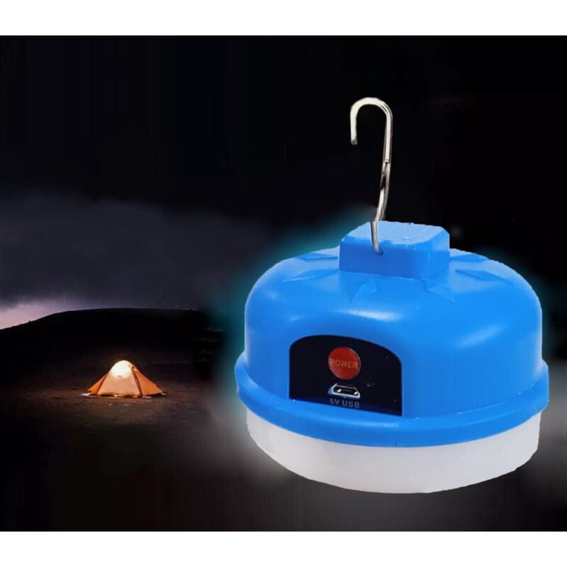foto del prodotto bs luce da campeggio portatile led lampada lanterna ricaricabile 50w gancio z988