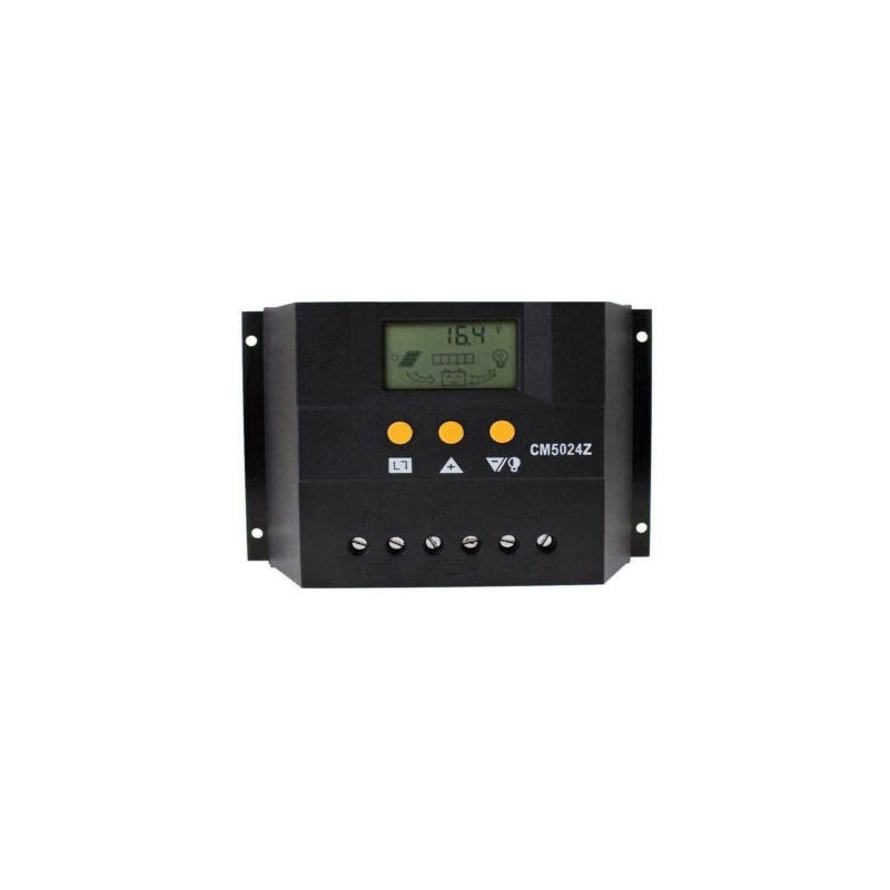 foto del prodotto bs regolatore di carica centralina 50a con display pannelli solari 12 24v cm5024z