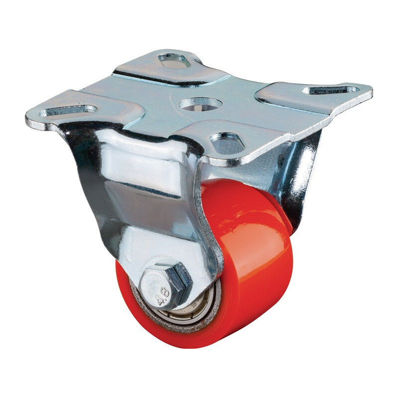 foto del prodotto bs rollen ruota fissa 35mm 100kg pu 90 3 shore a ball.60x60mm sta bs roller