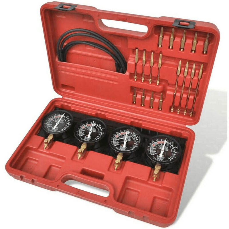 foto del prodotto bs set sincronizzazione carburatore auto moto vacuometro manometro carburante 06030