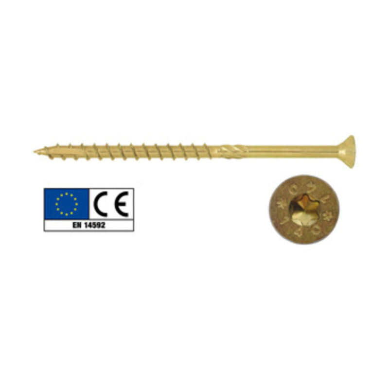 foto del prodotto bs viti portanti per legno testa svasata piana torx 6x160 10 pezzi