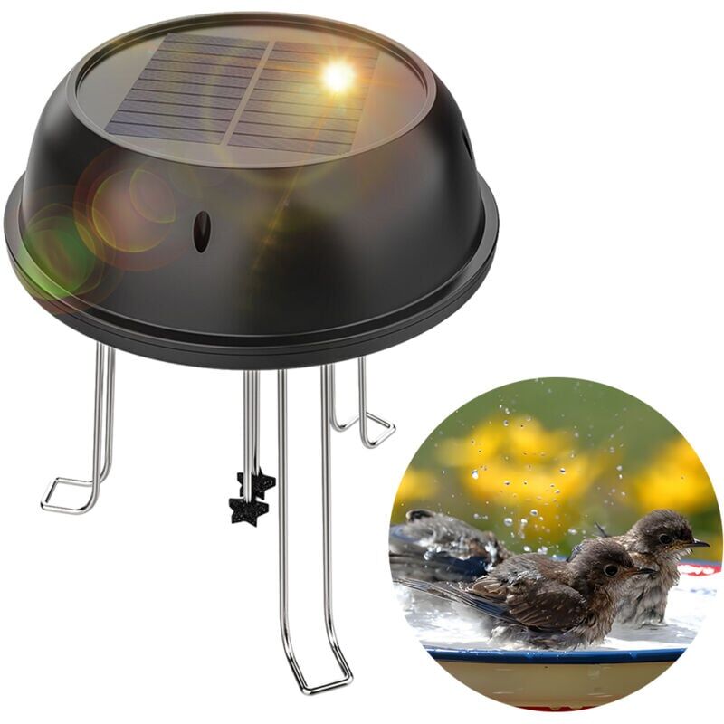 foto del prodotto bsv sw002 5v 0.5w agitatore solare senza batteria black pond