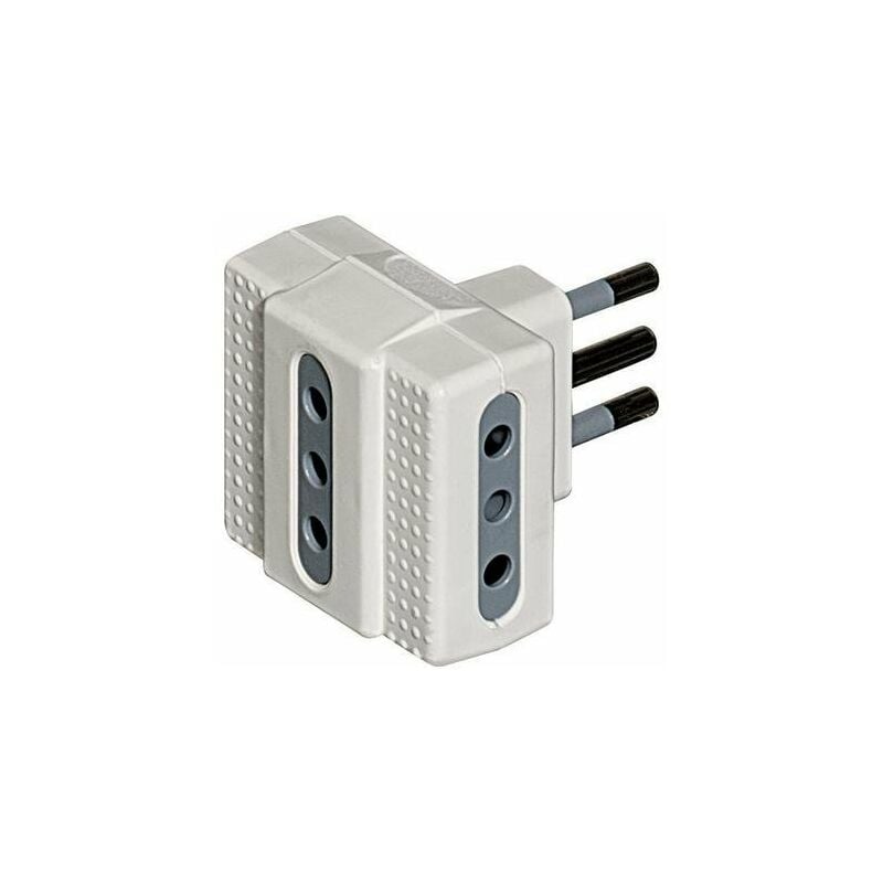 foto del prodotto bticino adattatore 10a triplo bianco