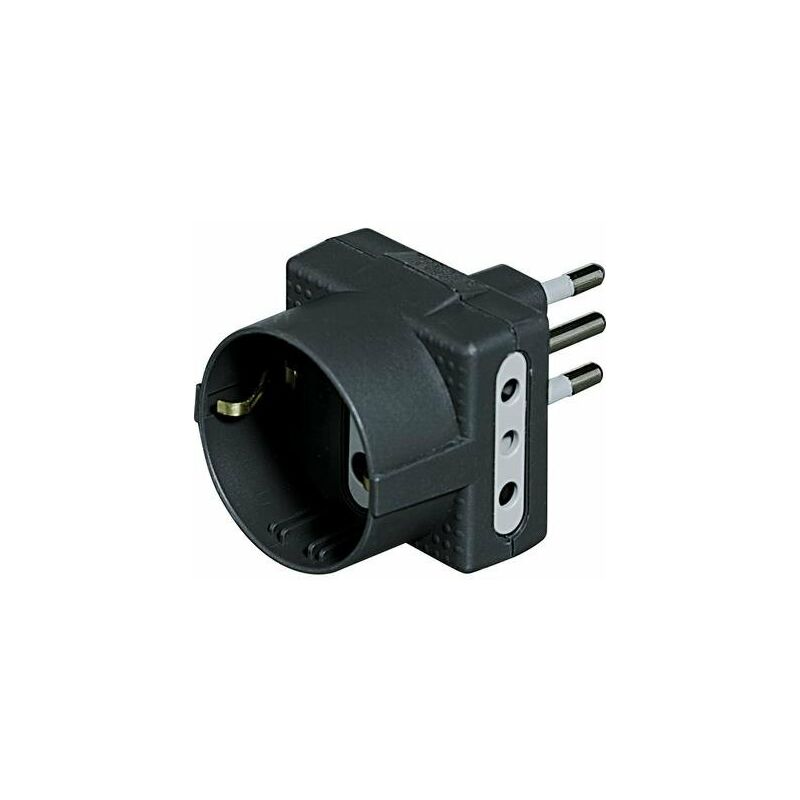 foto del prodotto bticino adattatore 10a triplo c schuko grigio