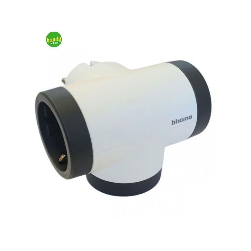 foto del prodotto bticino adattatore 3 prese spina std rotativo