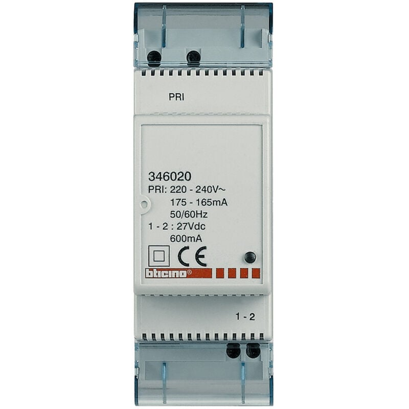 foto del prodotto bticino alimentatore supplementare 2m din per impianti bus scs 346020