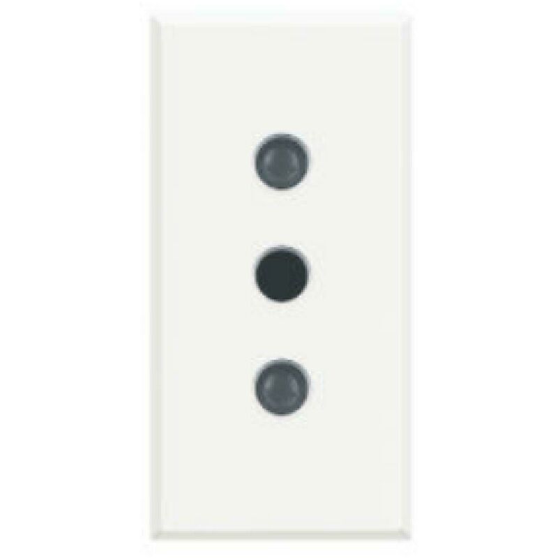 foto del prodotto bticino axolute presa 2p 43t 10a 250v bianco hd4113
