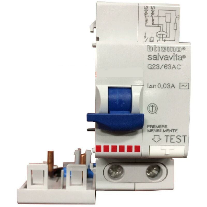 foto del prodotto bticino blocco modulo differenziale salvavita 2p 63a 30ma g23 63ac