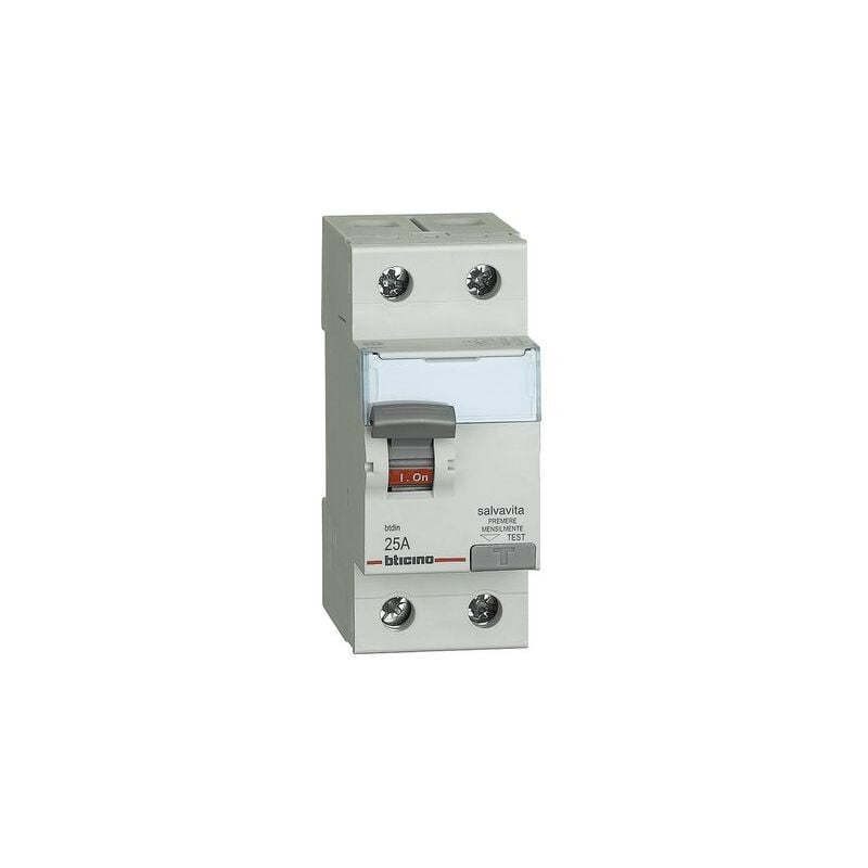 foto del prodotto bticino btdin g723ac25 interruttore differenziale puro ac 2p 25a 30ma
