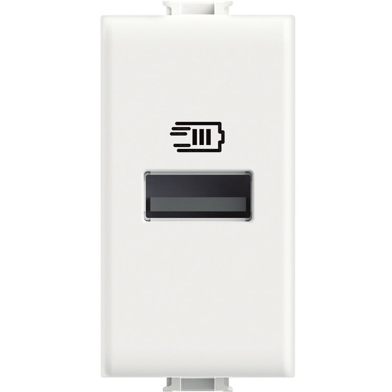 foto del prodotto bticino caricatore usb matix caricatore usb con una porta tipo a 15w carica cellulari matix am4191a