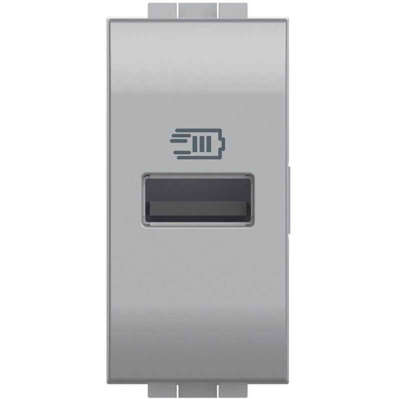 foto del prodotto bticino caricatore usb tipo a con tensione 5 vdc 15 w 1 modulo nt4191a