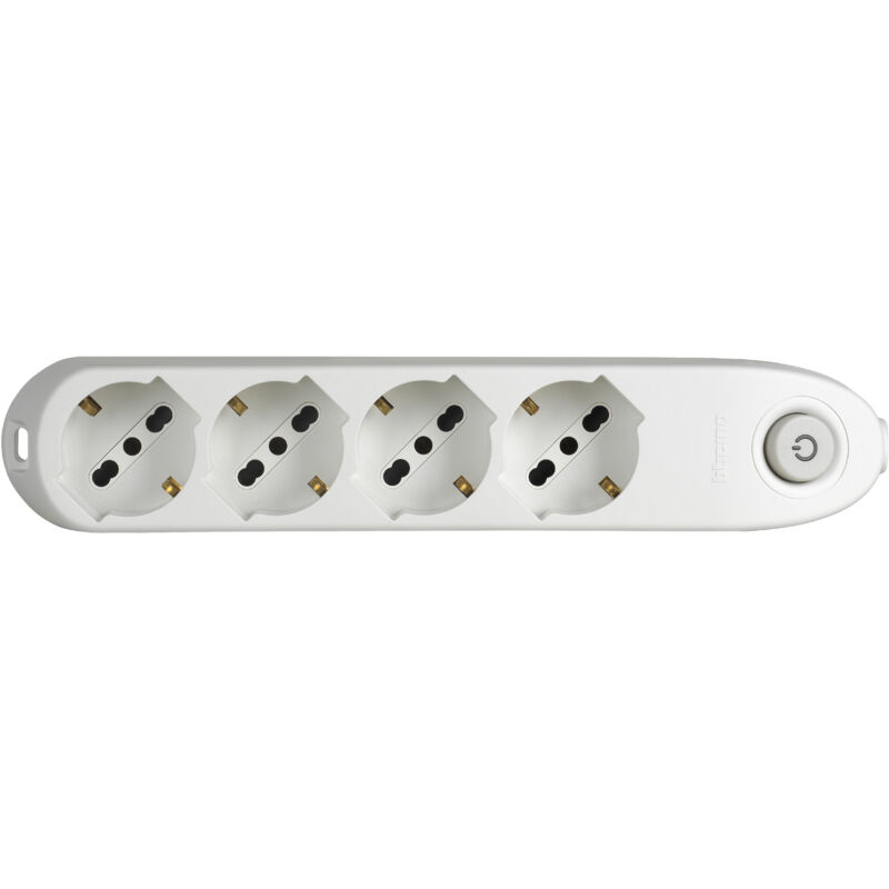 foto del prodotto bticino ciabatta multipresa 4 prese universali cavo 1,5m 3684db