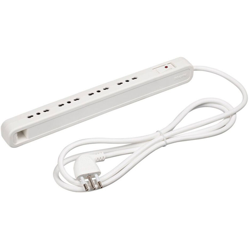 foto del prodotto bticino ciabatta multipresa ultrasottile 4 prese bipasso 3631usdb