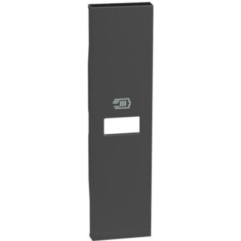 foto del prodotto bticino cover 1 modulo per caricatori usb nera living now cod. kg11c 