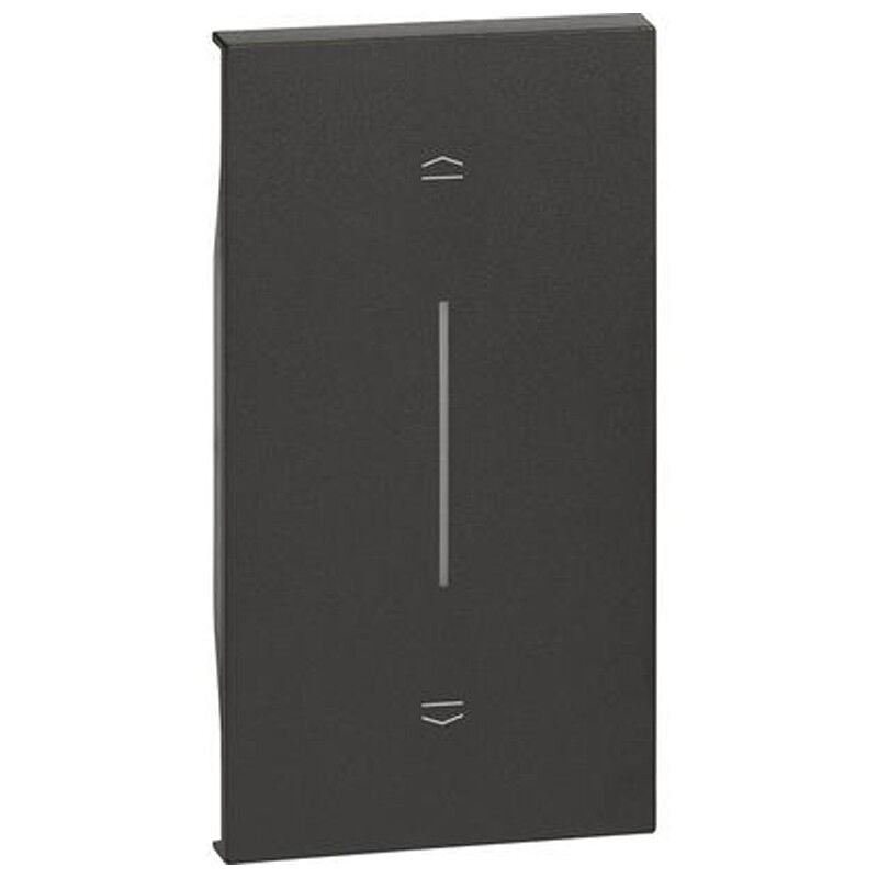 foto del prodotto bticino cover living now con simbolo su e giu 2m nera kg05mh2