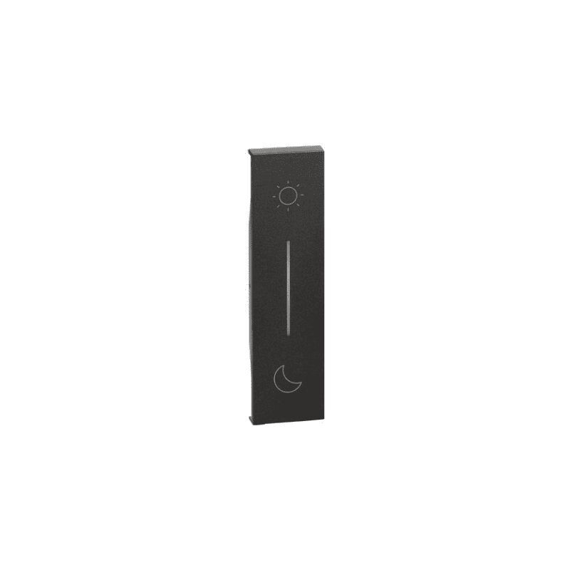foto del prodotto bticino cover living now illuminabile simbolo notte giorno per comando scenario wireless 1 modulo nero kg41