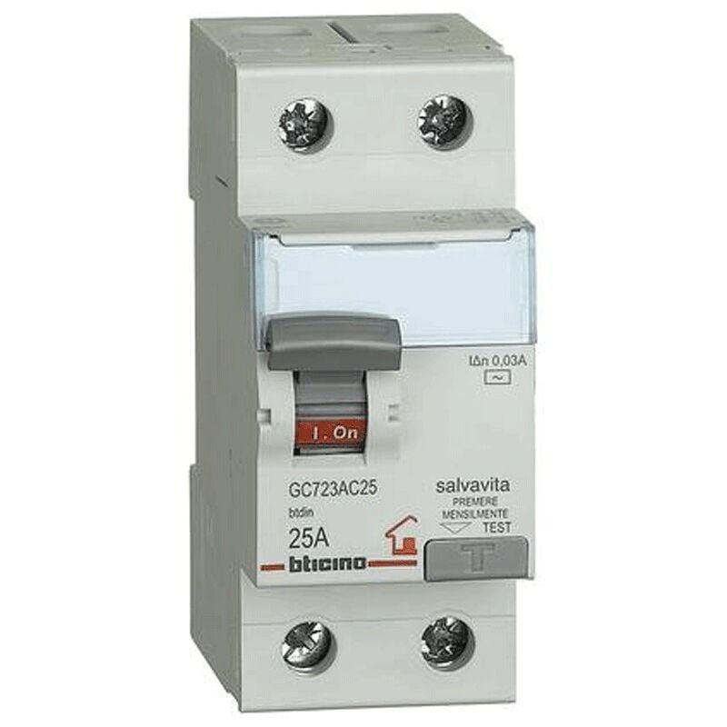 foto del prodotto bticino differenziale salvavita 25a 0.03a 2p ac gc723ac25
