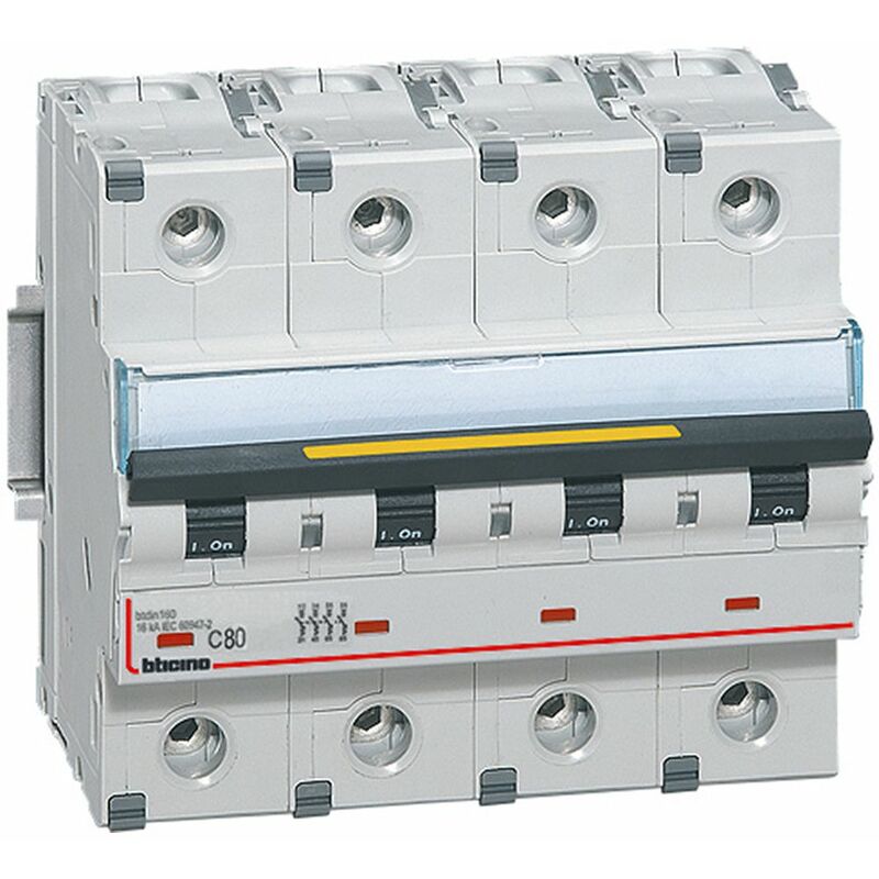 foto del prodotto bticino ft84c80 interruttore magnetotermico modulare btdin160 4p 80a curva c