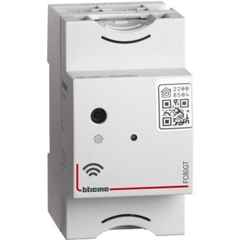 foto del prodotto bticino gateway din smart controllo mediante smartphone cod. fc80gt 