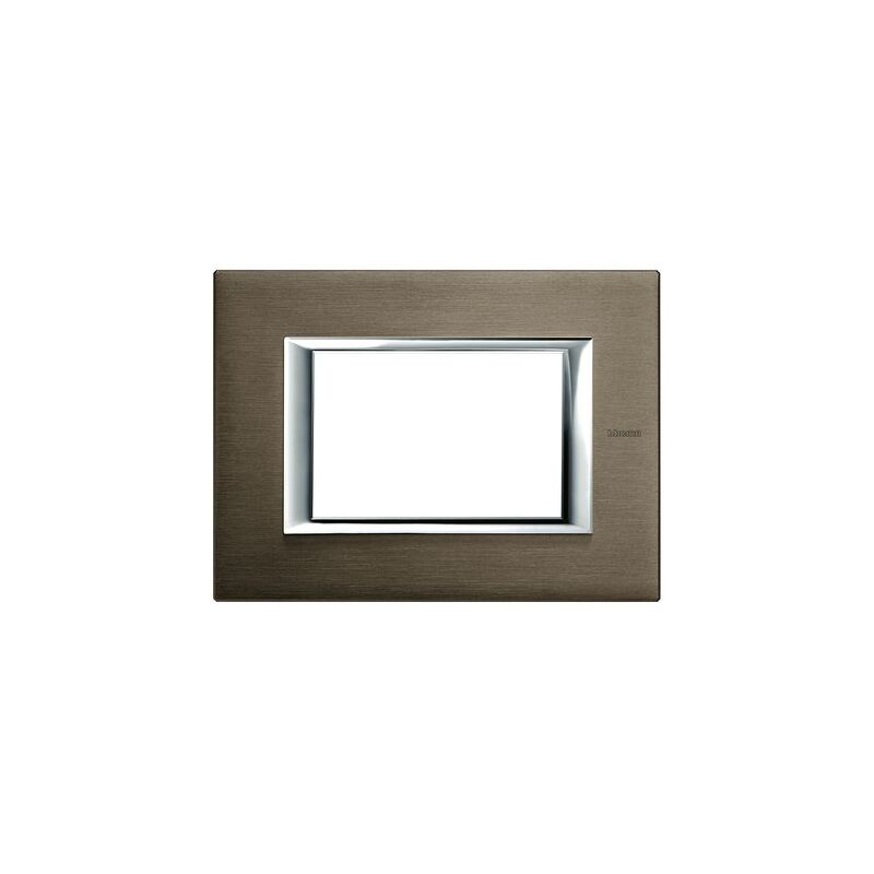foto del prodotto bticino ha4803br placca rettangolare 3 moduli serie axolute 3p bronzo
