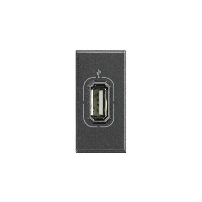 foto del prodotto bticino hs4285 presa connettore usb colore antracite axolute