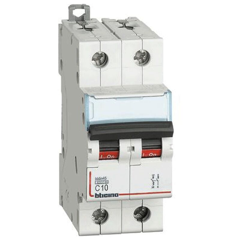 foto del prodotto bticino interruttore magnetotermico 1p n 10a 2 moduli fa81nc10