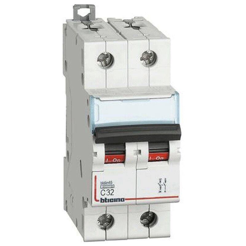 foto del prodotto bticino interruttore magnetotermico 1p n 32a 2 moduli fa81nc32