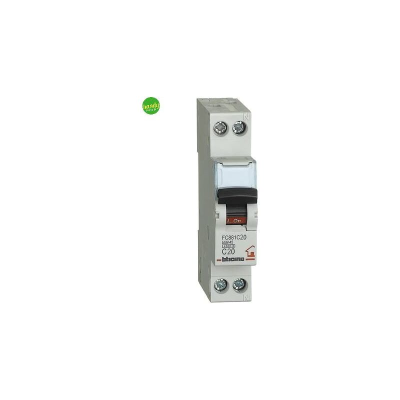 foto del prodotto bticino interruttore magnetotermico 20a 1 modulo interruzione icn 4,5 ka