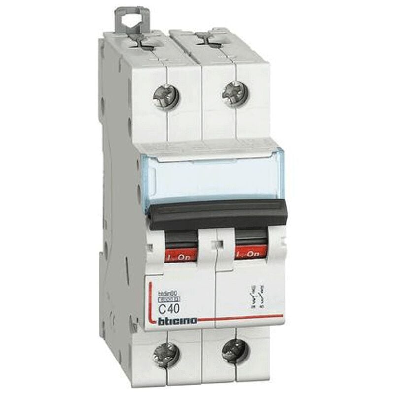 foto del prodotto bticino interruttore magnetotermico 2p 40a 6ka tipo c 2 moduli fn82c40