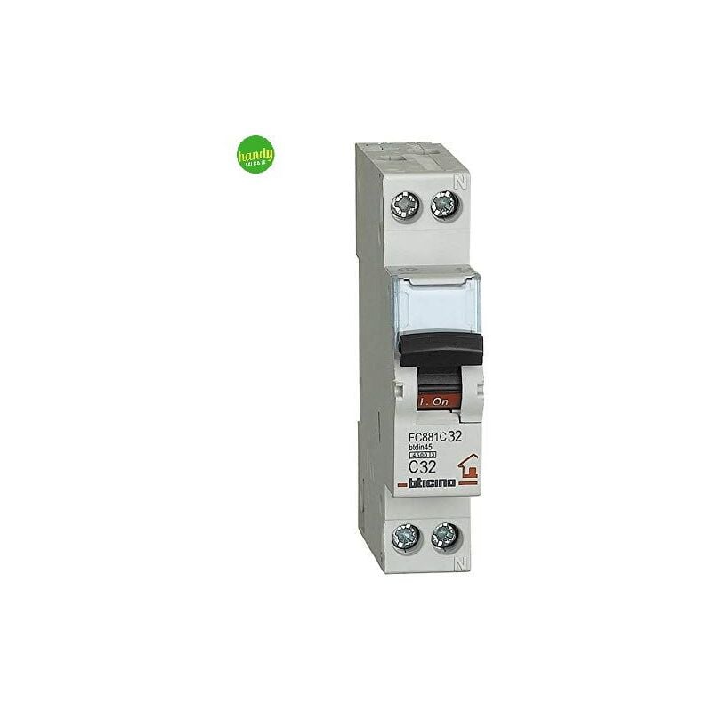 foto del prodotto bticino interruttore magnetotermico 32a 1 modulo interruzione icn 4,5 ka