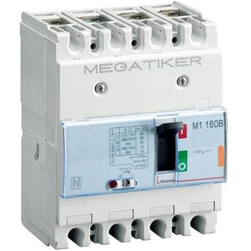 foto del prodotto bticino interruttore magnetotermico 4p 63a 25ka m1 160b cod. t714b63 