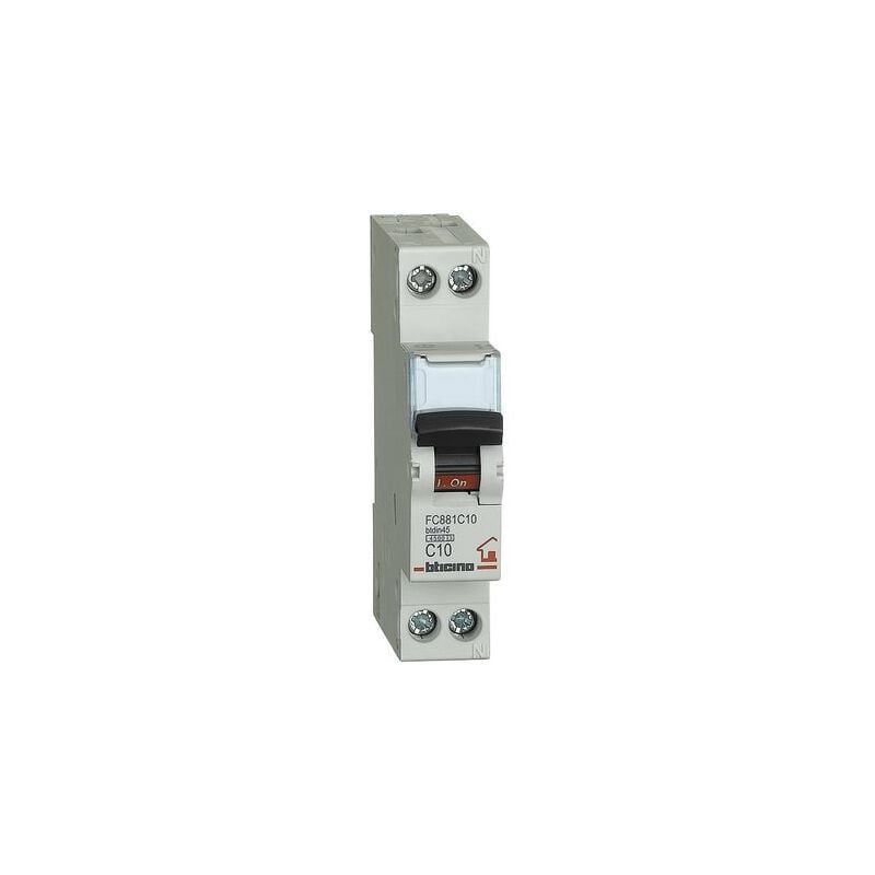 foto del prodotto bticino interruttore magnetotermico modulare btdin rs 1p n 10a