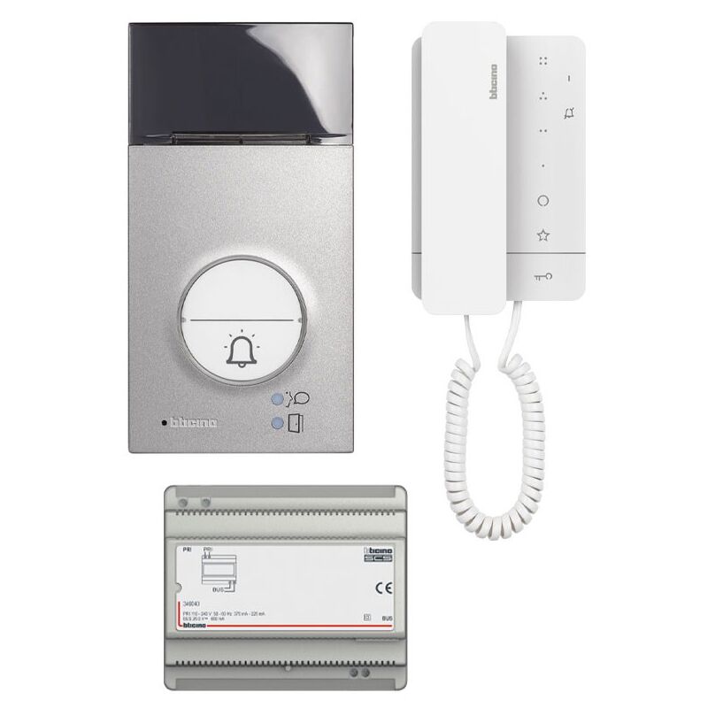 foto del prodotto bticino kit citofonico classe 100a16m 2 fili monofamiliare 364231
