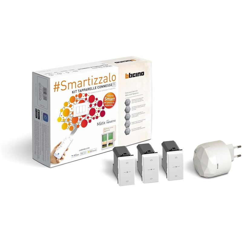 foto del prodotto bticino kit tapparelle wifi e gateway matix domotica sam3602kit