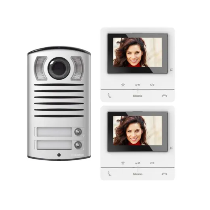 foto del prodotto bticino kit video citofono vivavoce bifamiliare 364622 montaggio semplificato